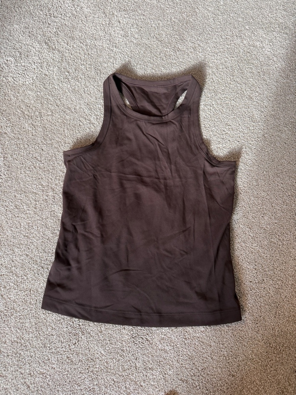 Women's Brown Racerback Tank Top